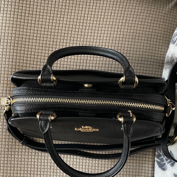 Coach Black Leather Satchel - Picture 4 of 8